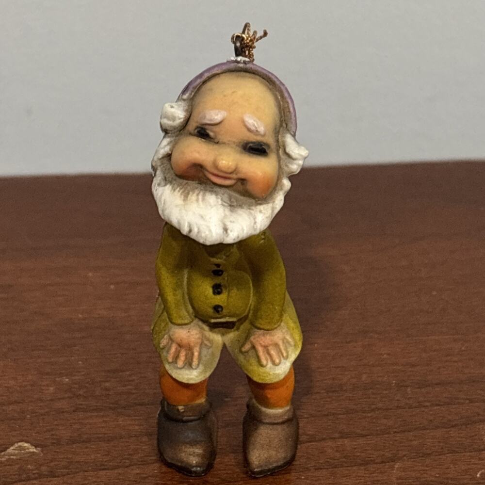 LOT 4 BRADFORD COLLECTION GNOME ELF CHRISTMAS ORNAMENTS Vintage Hong Kong - Picture 8 of 13